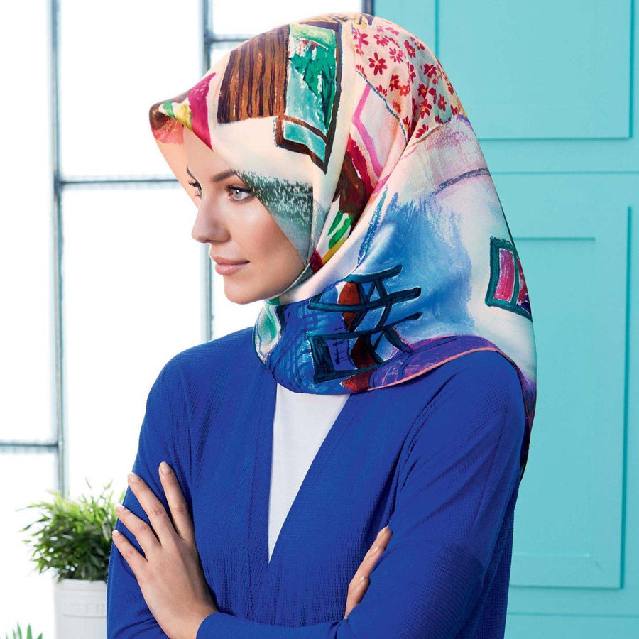 silk head scarf