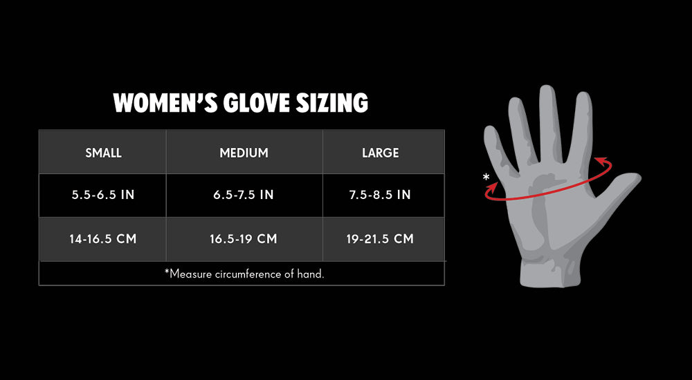 Womens Glove Sizing