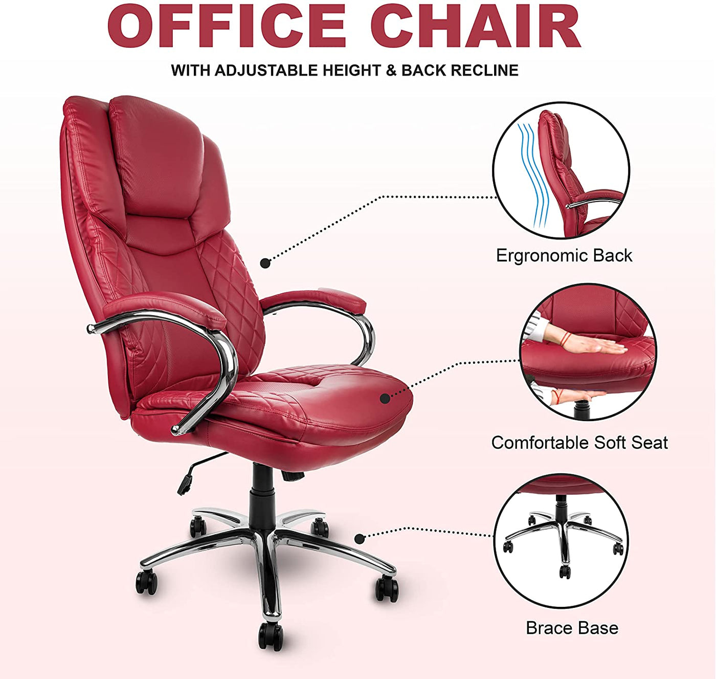 large comfortable desk chair