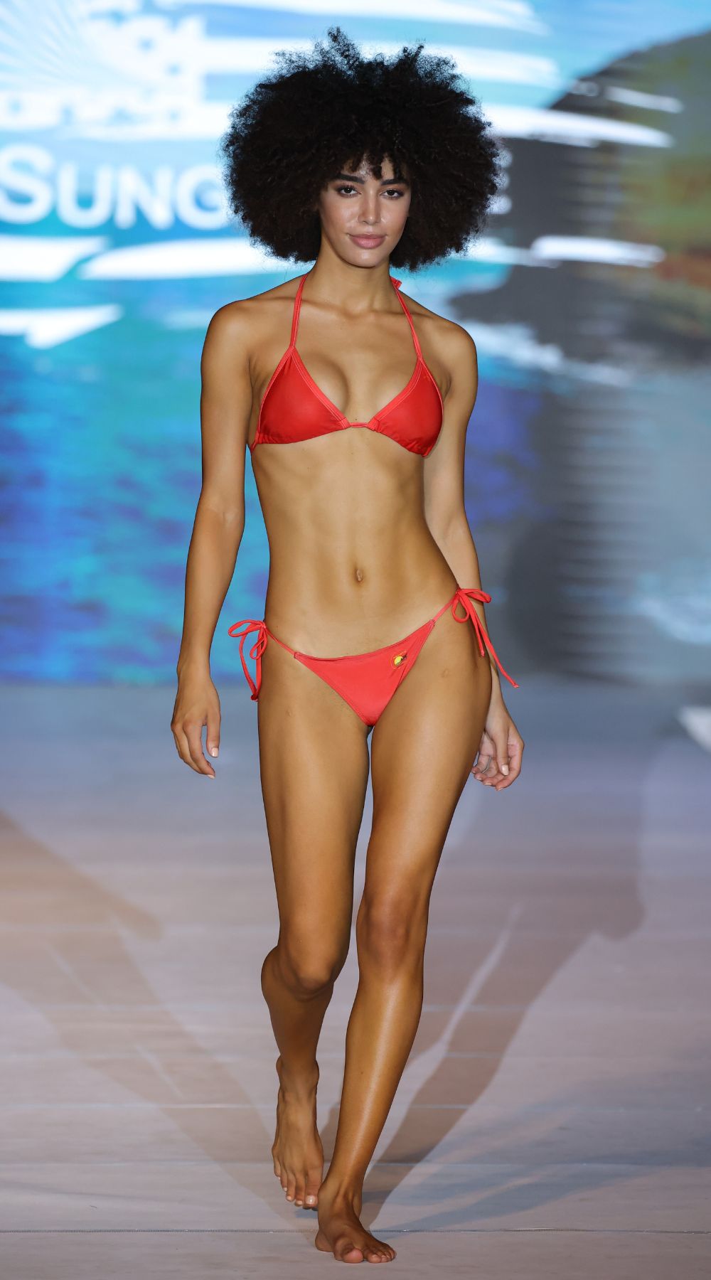 Sunga Life at Miami Swim Week - Red Baewatch Bikini