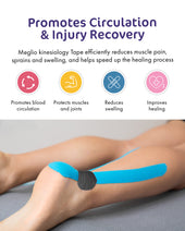 Meglio Kinesiology Tape 31.5m x 5cm Nav Image 5