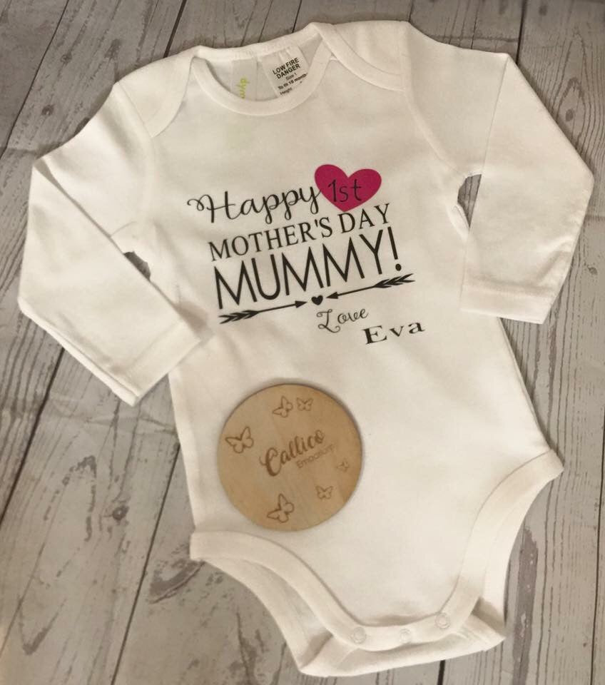 happy 1st mothers day onesie