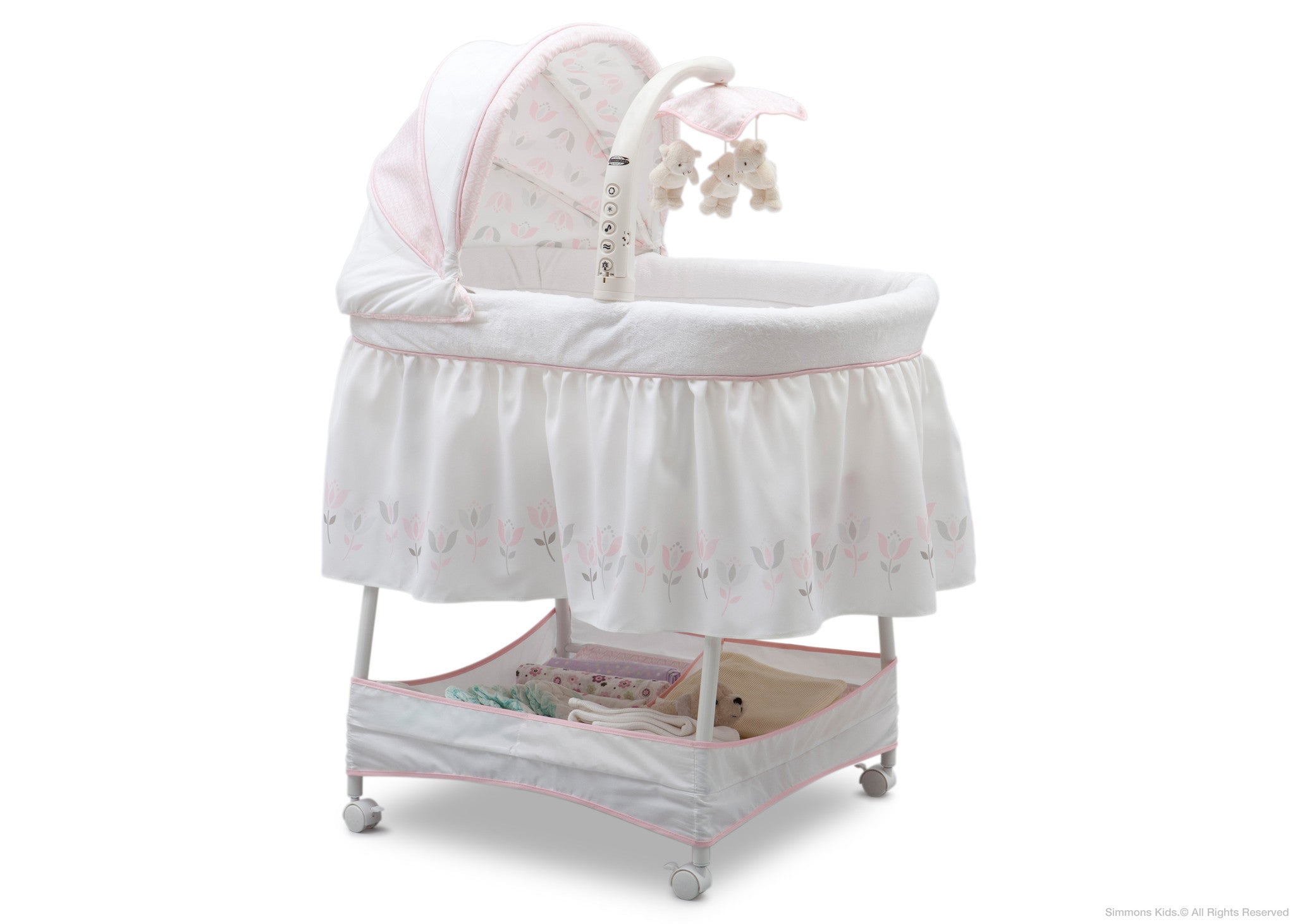 simmons kids slumbertime elite gliding bassinet