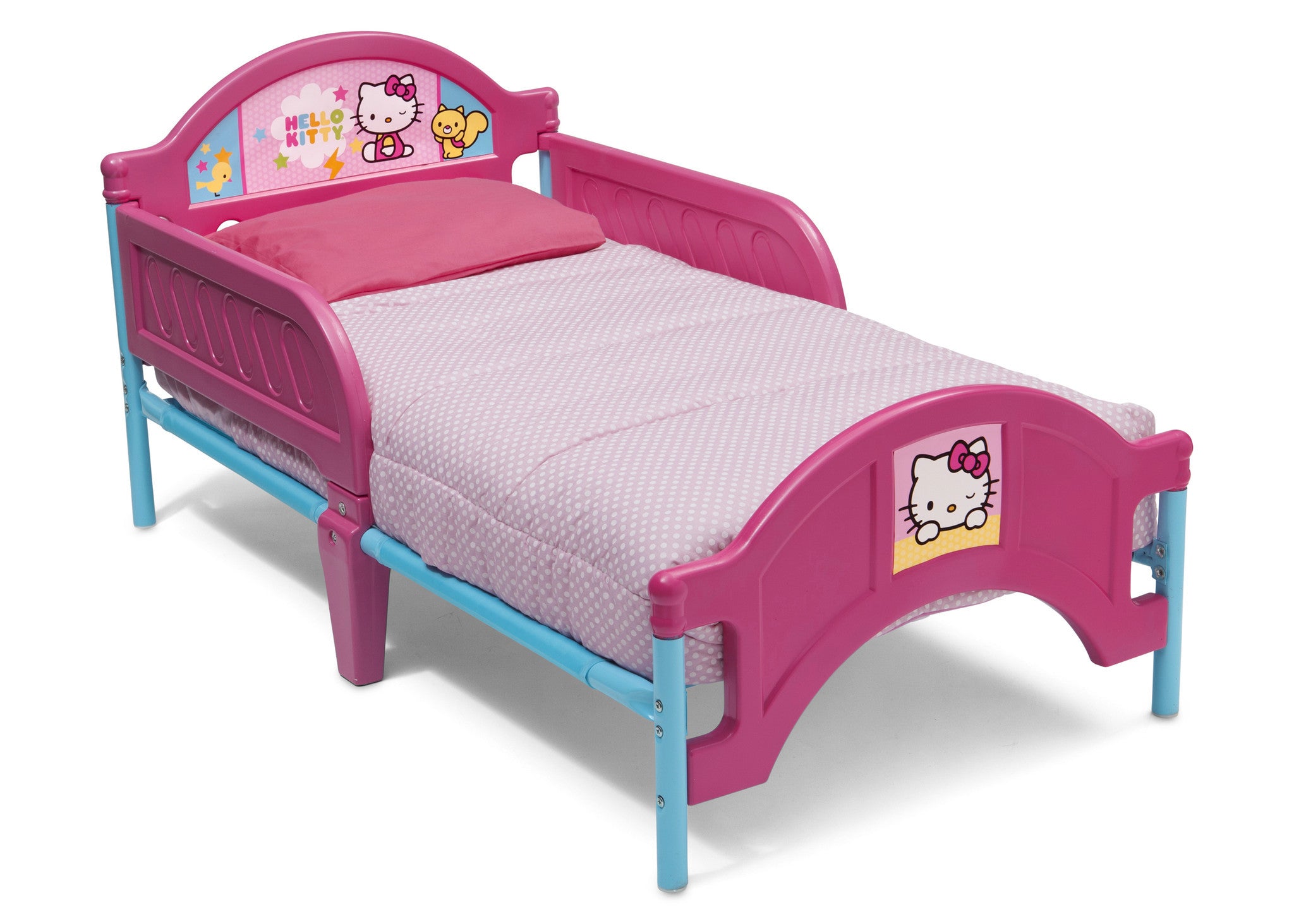 plastic toddler bed with mattress