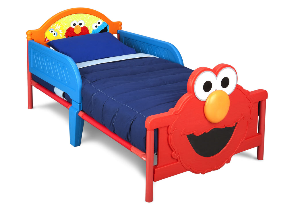 Elmo Plastic 3D Toddler Bed Deltaplayground   BB87149SS Sesame Elmo Toddler Bed Right Hi Res 1024x1024 