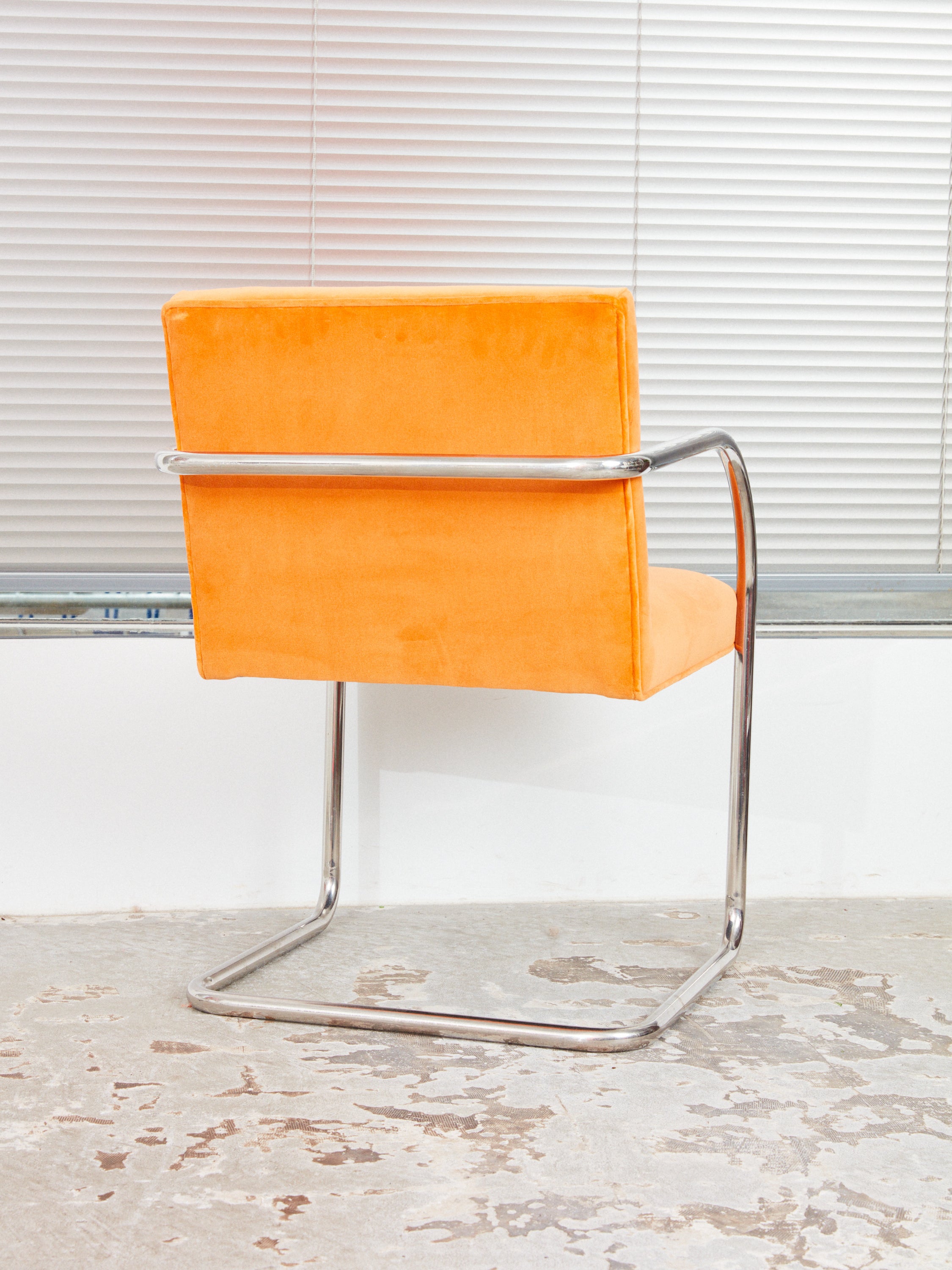 Vintage BRNO Chair in orange sherbet