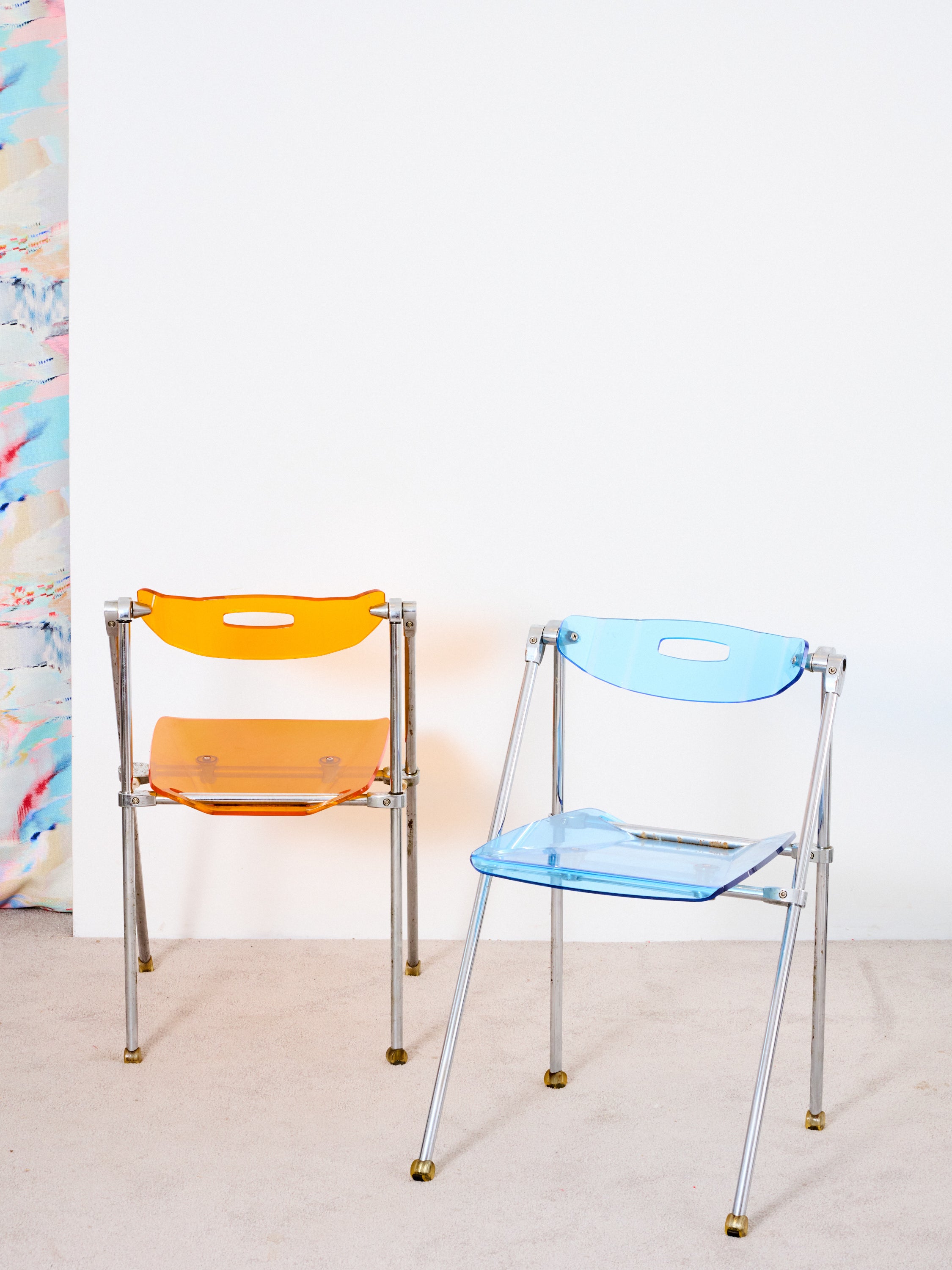 Lucite Folding Chairs