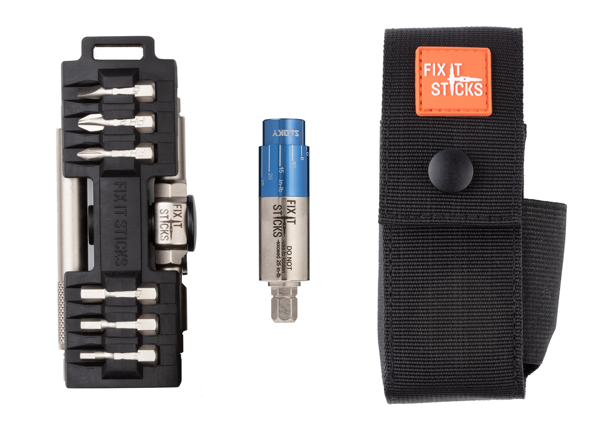 Image of Compact Ratcheting Multi-Tool w/ Mini All-In-One Torque Driver and Belt Pouch