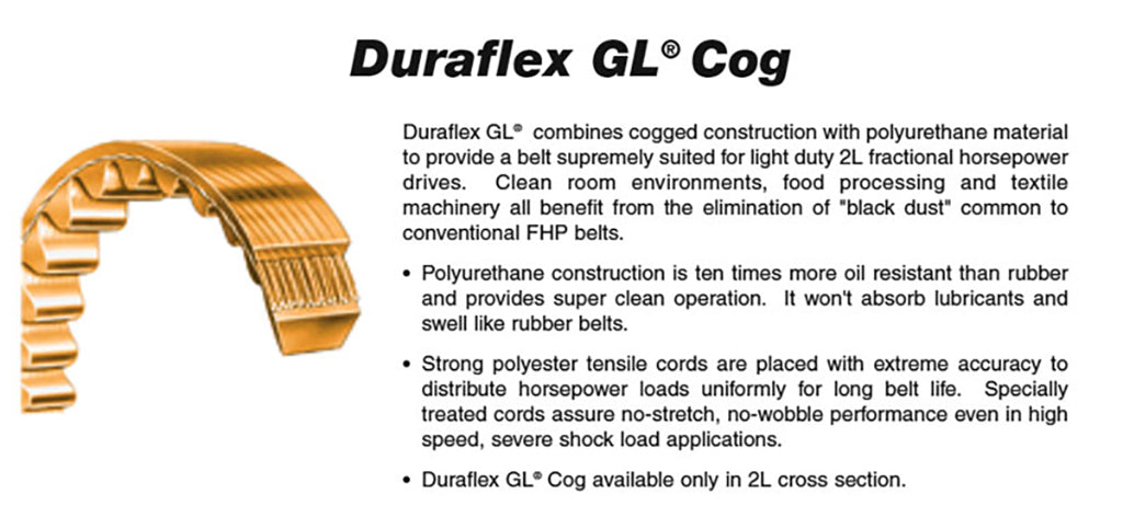 2L170  Duraflex GL Cog (Polyurethane)