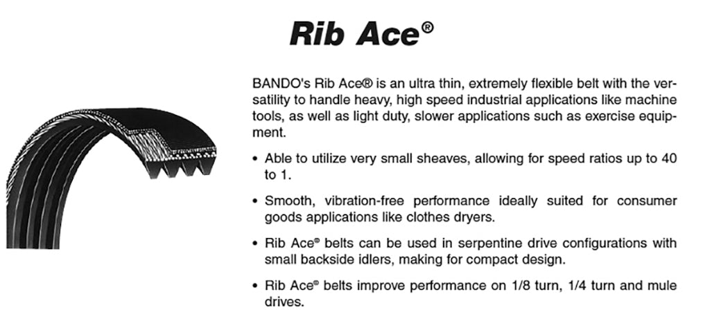 1060M2 Rib Ace Poly V Belt