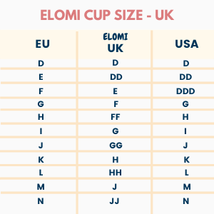 Elomi Bra Cup Size Chart