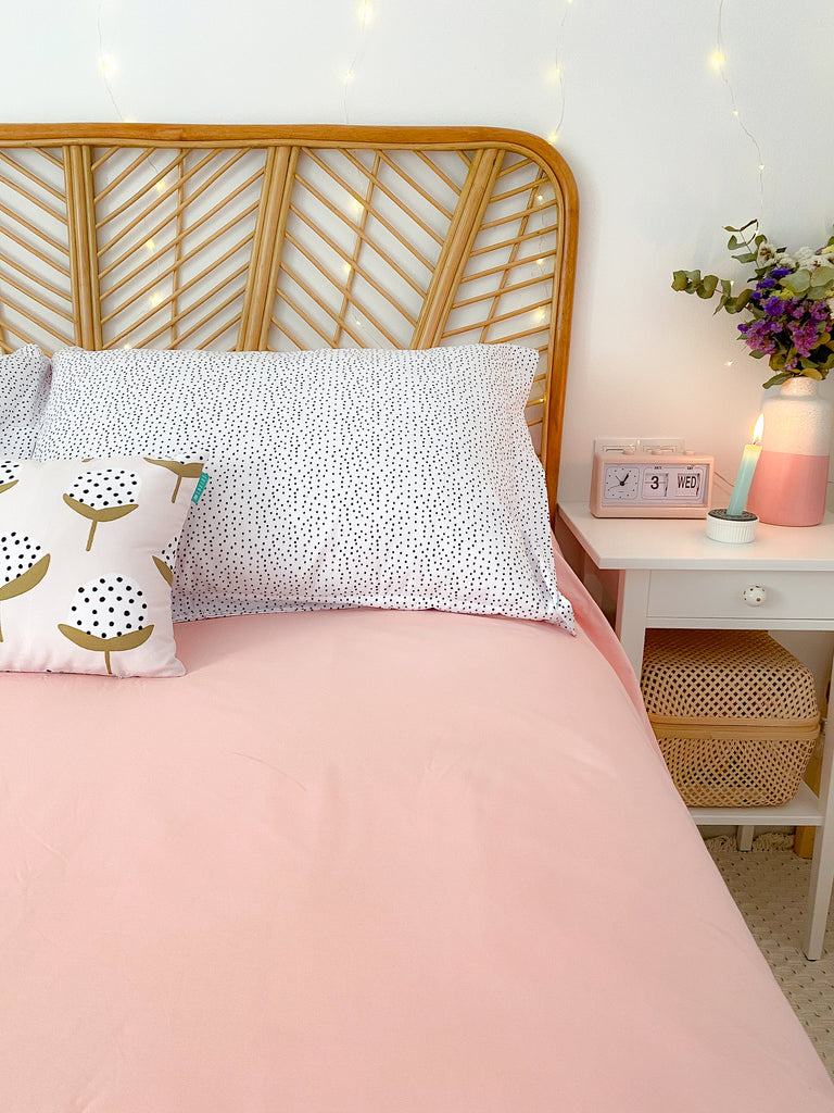 Camino de cama rosa para pie de cama, decoración de terciopelo