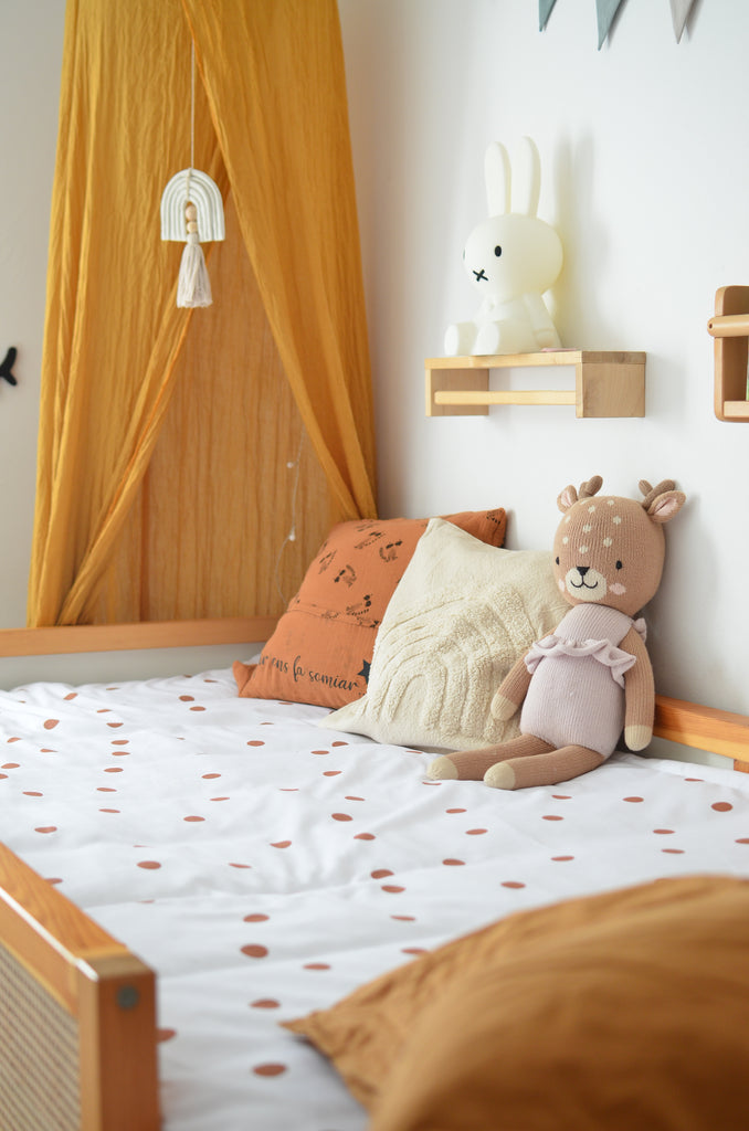 Saco nordico con cremallera y fuelle Indi para cama de niños 90 o 105