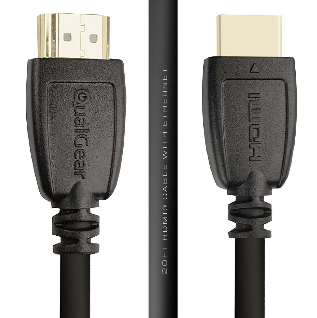 20 High Speed HDMI Cable with Ethernet - Buy Online | – QualGear