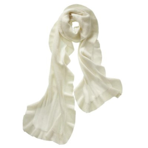 100% Cashmere Ruffle  Wrap