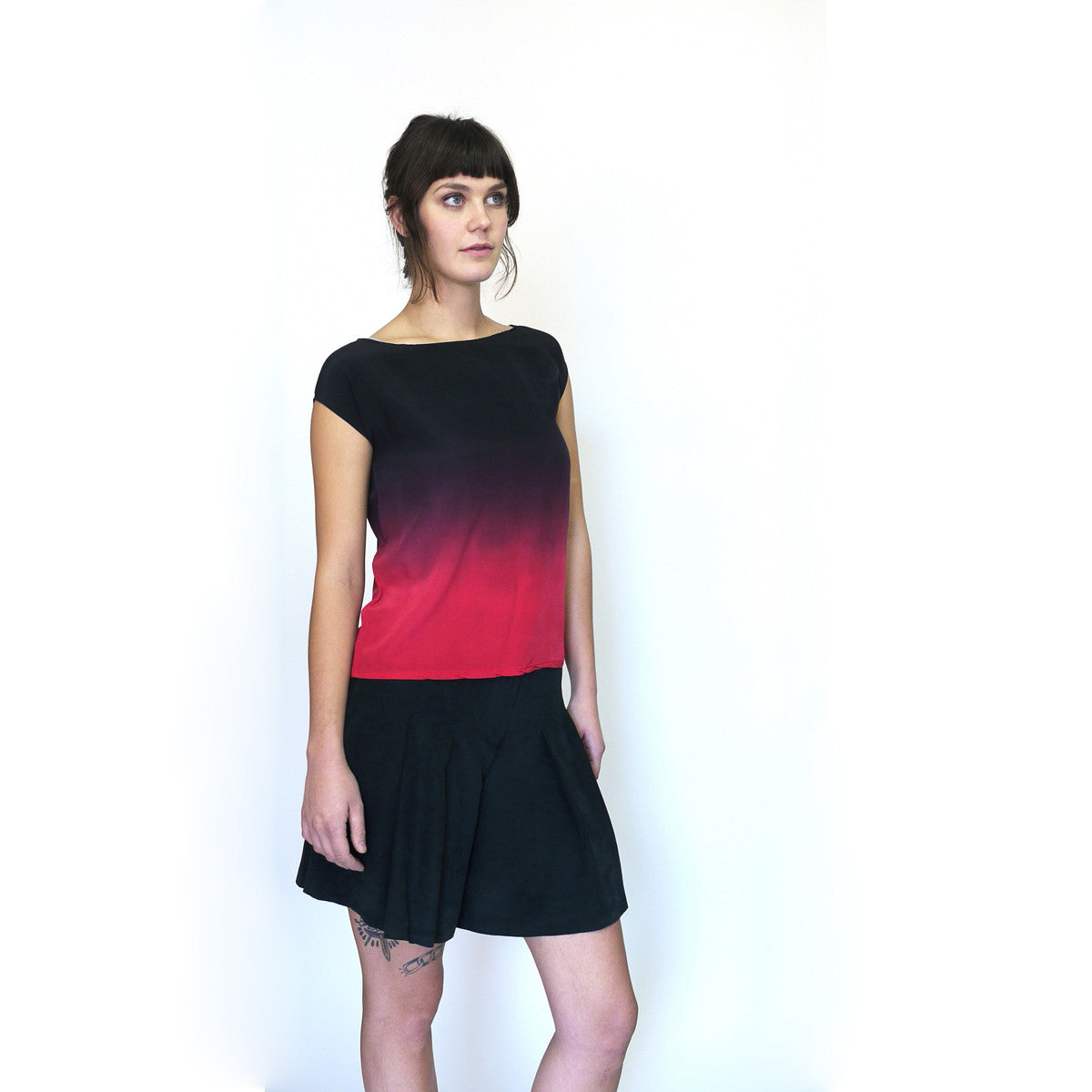 ROTHKO THREE.  ombre silk top