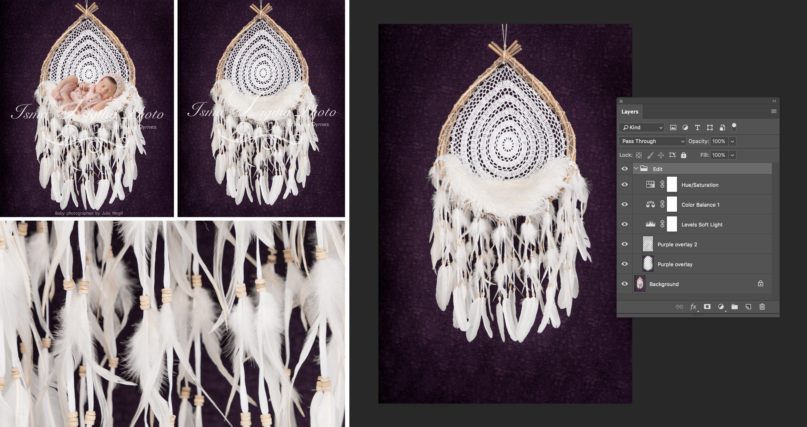 Free newborn digital download Dream Catcher