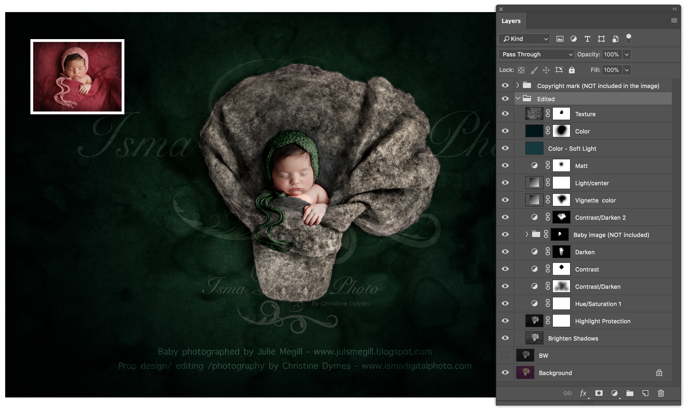 Newborn felted wool bed 1 Digital Backdrop /Props for Newborn /baby photography - High resolution digital backdrop /background - One JPG and one PSD file with layers