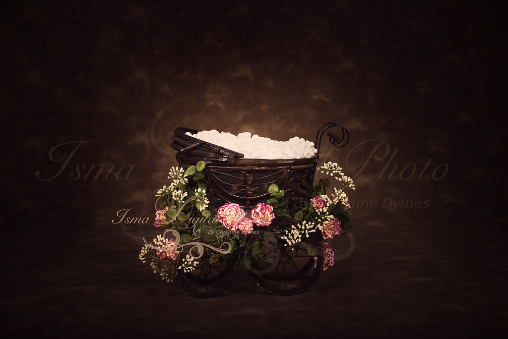 Antique Baby Carriage With Dark Background And Flower - Beautiful Digital  background Newborn Photography Prop download - psd with Layers – Isma  Digital Pphoto