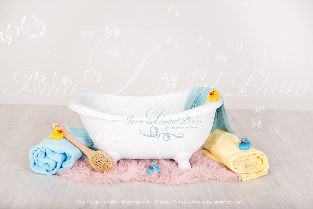Baby Bathtub - Digital backdrop /background - psd with layers – Isma  Digital Pphoto