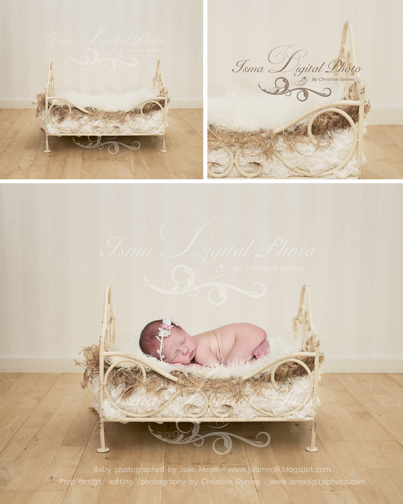 Iron Bed Chair - Beautiful Digital background backdrops Newborn ...