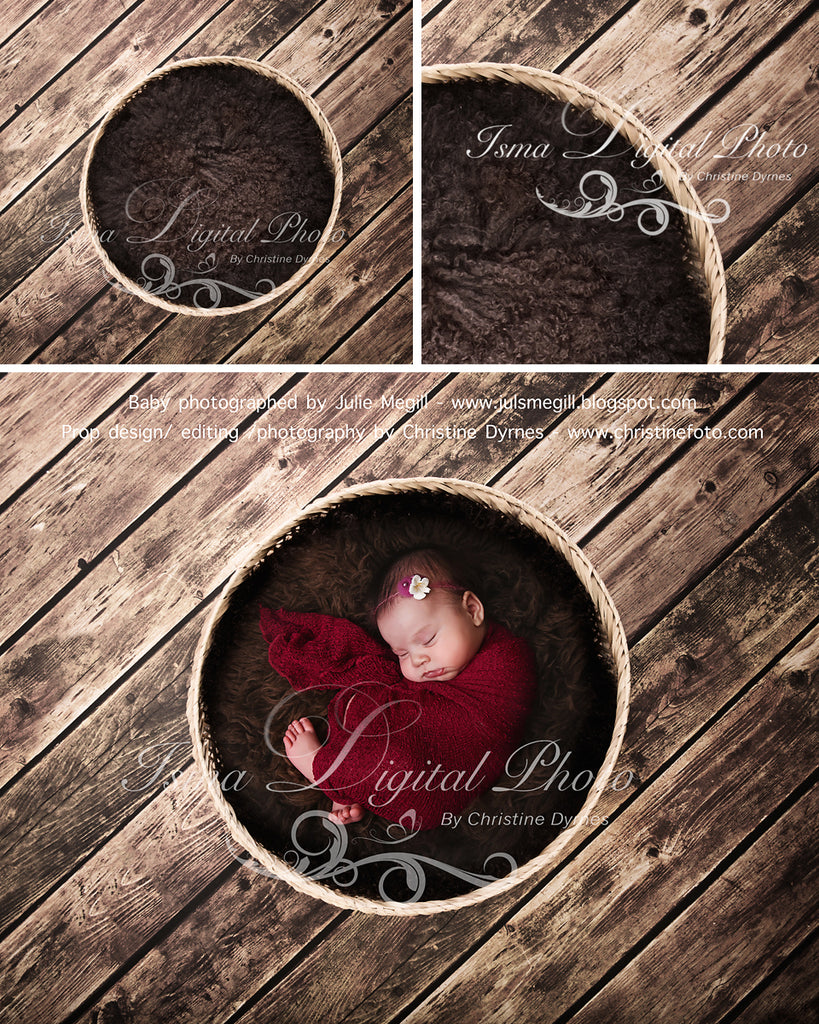 Basket Wooden Floor Whit Brown Wool 2 - Beautiful Digital background b –  Isma Digital Pphoto