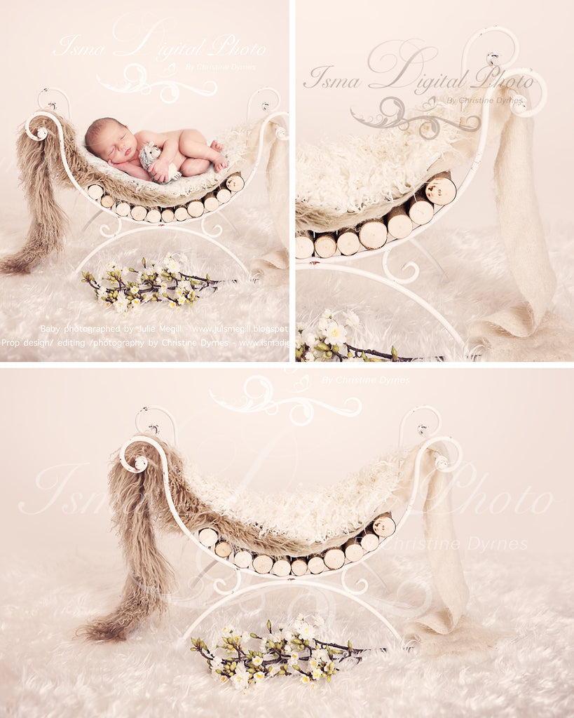 Iron Bed Chair - Beautiful Digital background backdrops Newborn Photog –  Isma Digital Pphoto