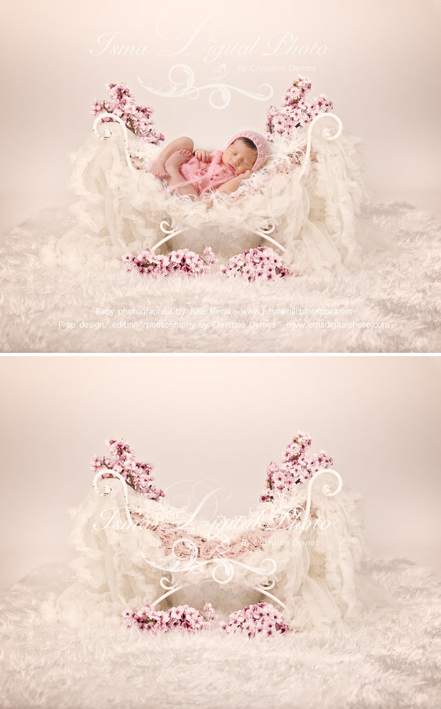 Iron Bed Chair - Beautiful Digital background backdrops Newborn Photog –  Isma Digital Pphoto