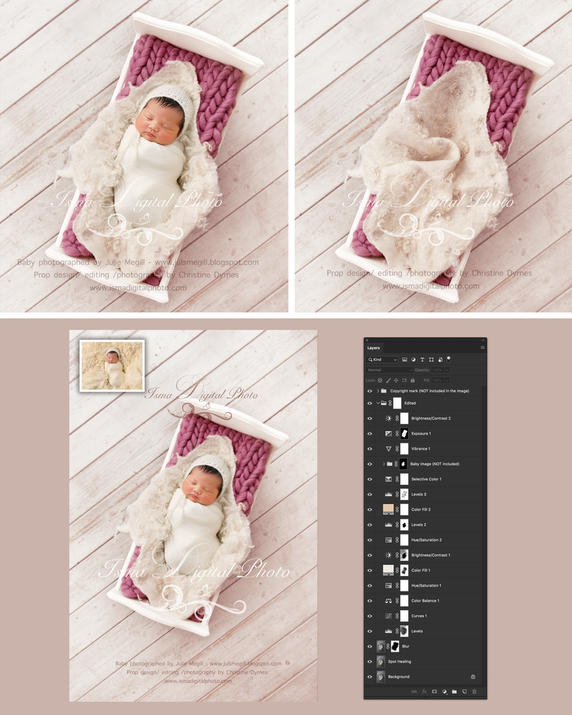 Download White Bed With Wool Blanket Digital Backdrop Psd With Layers Isma Digital Pphoto