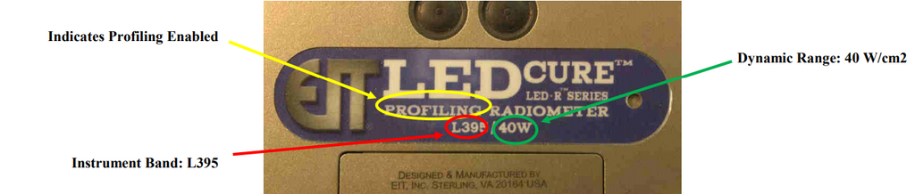 Étiquette du produit LEDCure
