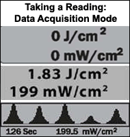 Loctite Dosimeter Visible LED and UVV Light - Data Acquisition Mode