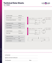 Fiche technique du remplacement de marque SPDI pour l'ampoule UV Steril-Aire 20000500