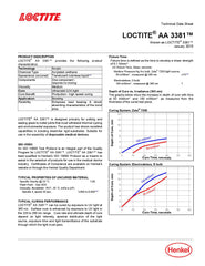Fiche technique Loctite 3381