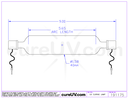 UV Lamp - UViterno UV System - Mono-Jumbo 8015