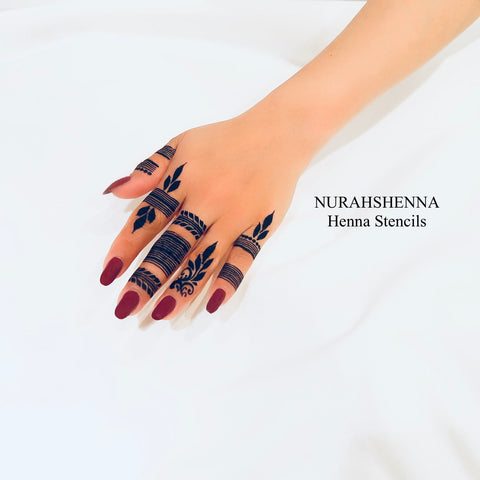 ARABIAN HENNA STENCILS | MEHNDI STENCILS – NURAHSHENNA