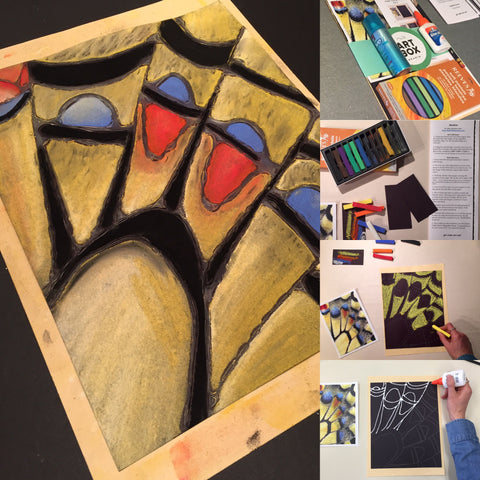 DIY, ART PROJECT, ART, CREATE, GLUE RESIST, CHALK PASTELS, ART SUBSCRIPTION