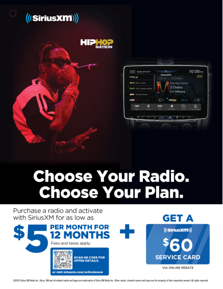 Choose Your Radio Choose Your Plan. Purchase a radio and activate with SiriusXM for as low as $5 per month for 12 months plus a $60 service card