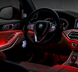 Red interior lighting