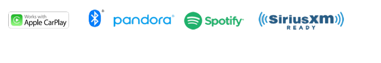 Apple CarPlay, Pandora, Spotify, SiriusXM, Bluetooth