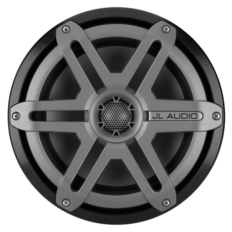 JL Audio M880-CCX-SG-TB/MCS-88CCX5-4-TB 8.8" Marine Speakers - Black w/ Titanium, Sport Grille
