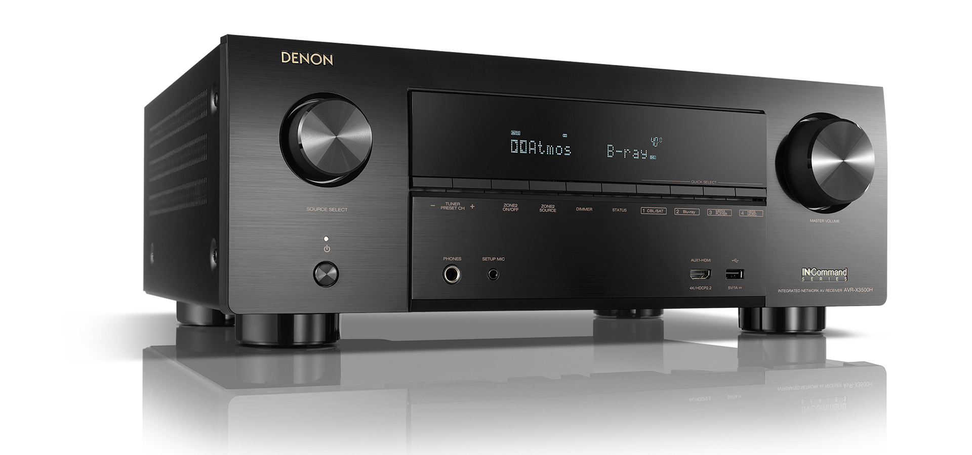 DENON AVR-X3500H (2018) 7.2 channel AVR-X3500H 4K Ultra HD AV receiver