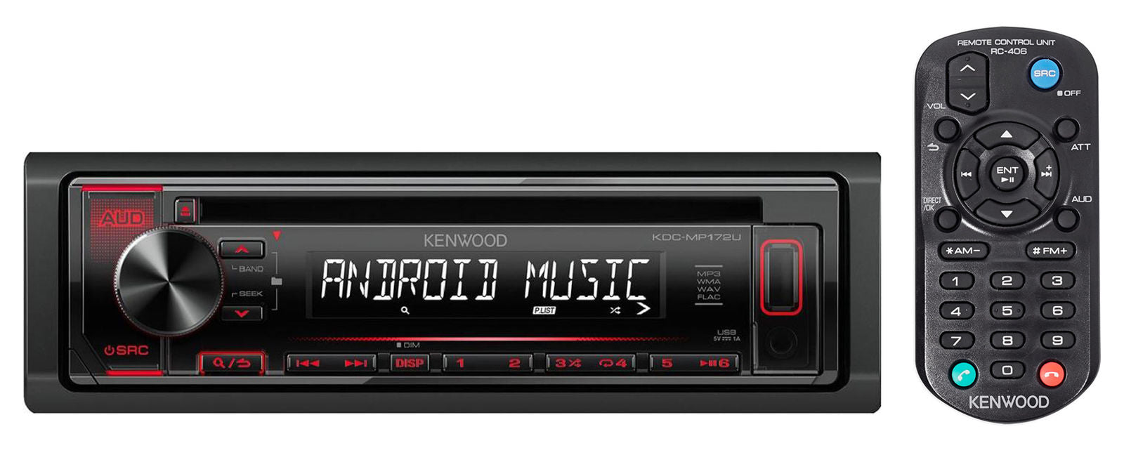 Kenwood Kdcmp172 In Dash Car Cd Player Receiver With Usb Freeman S Car Stereo