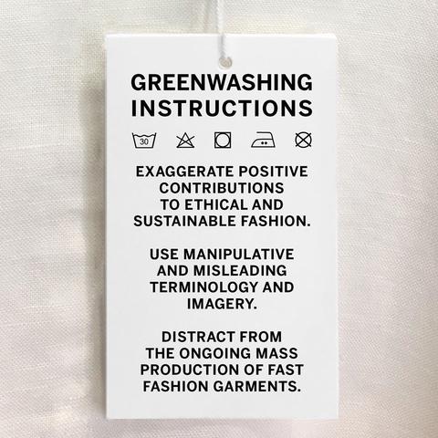 Greenwashing Instructions - Elvis & Kresse