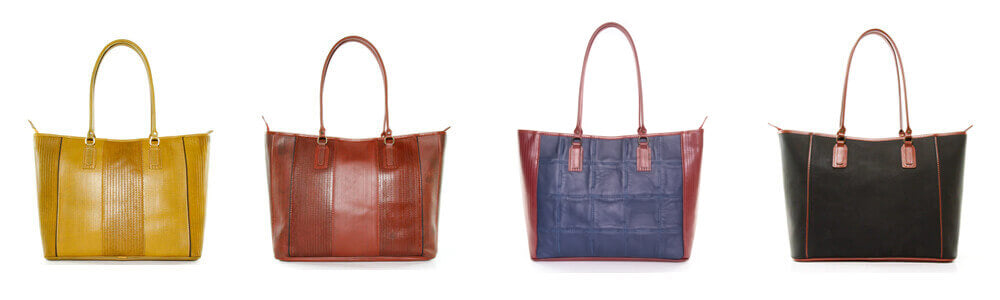 Recycled Leather Tote Bags