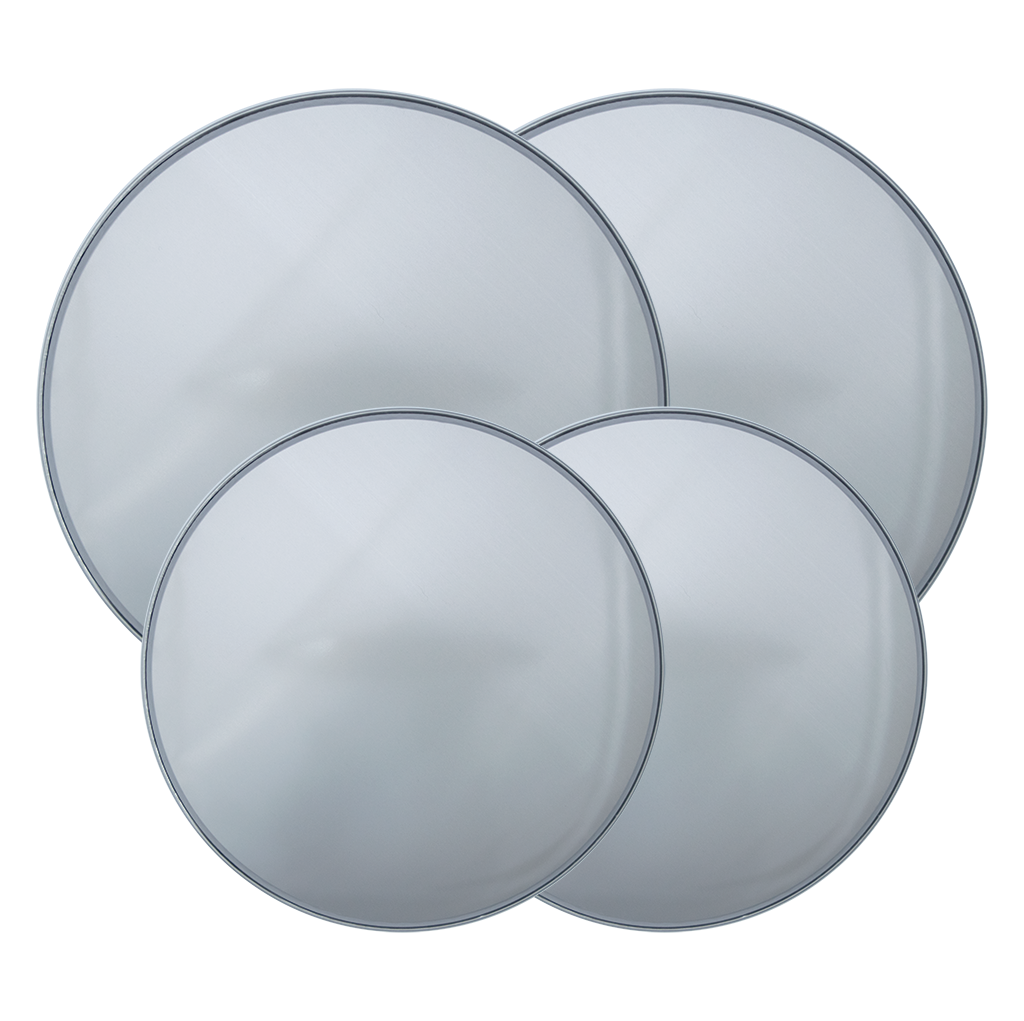 5103 4 Pack Round Silver Burner Cover Set Range Kleen Rangekleen