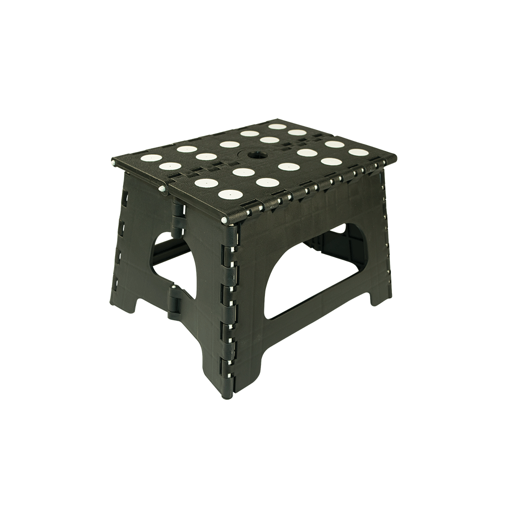 black folding step stool chair organizeme