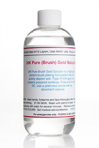 24K Pure Gold Plating Solution - Bath (Pure Gold Bath Plating Solution, 1  Liter)