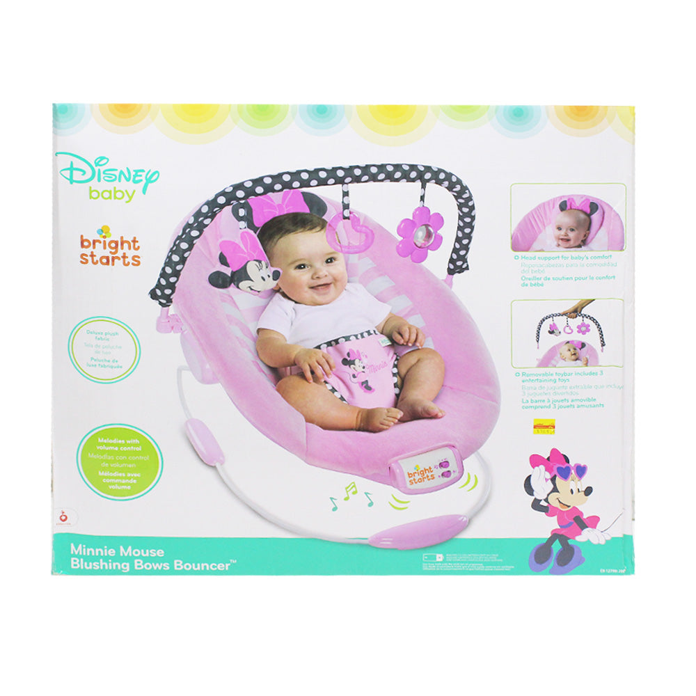 minnie mouse blushing bows bouncer