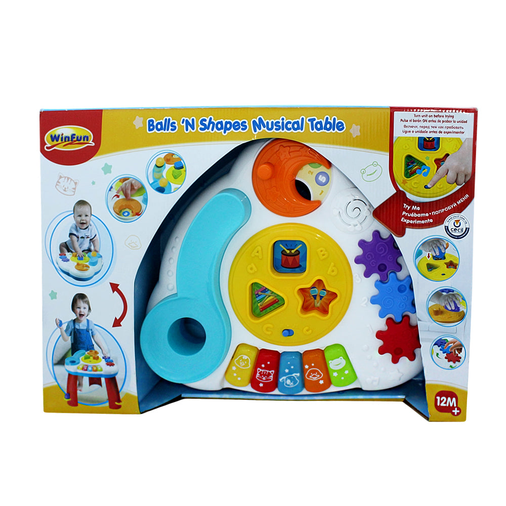 winfun balls and shapes musical table