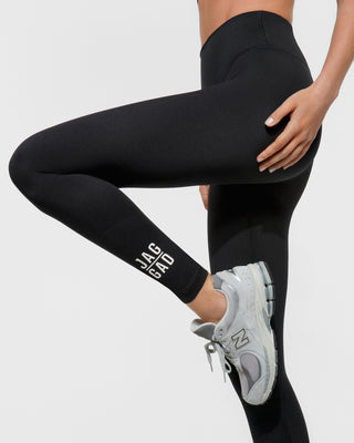 Essential Full Length High Waist Legging BLACK/WHITE – Jaggad